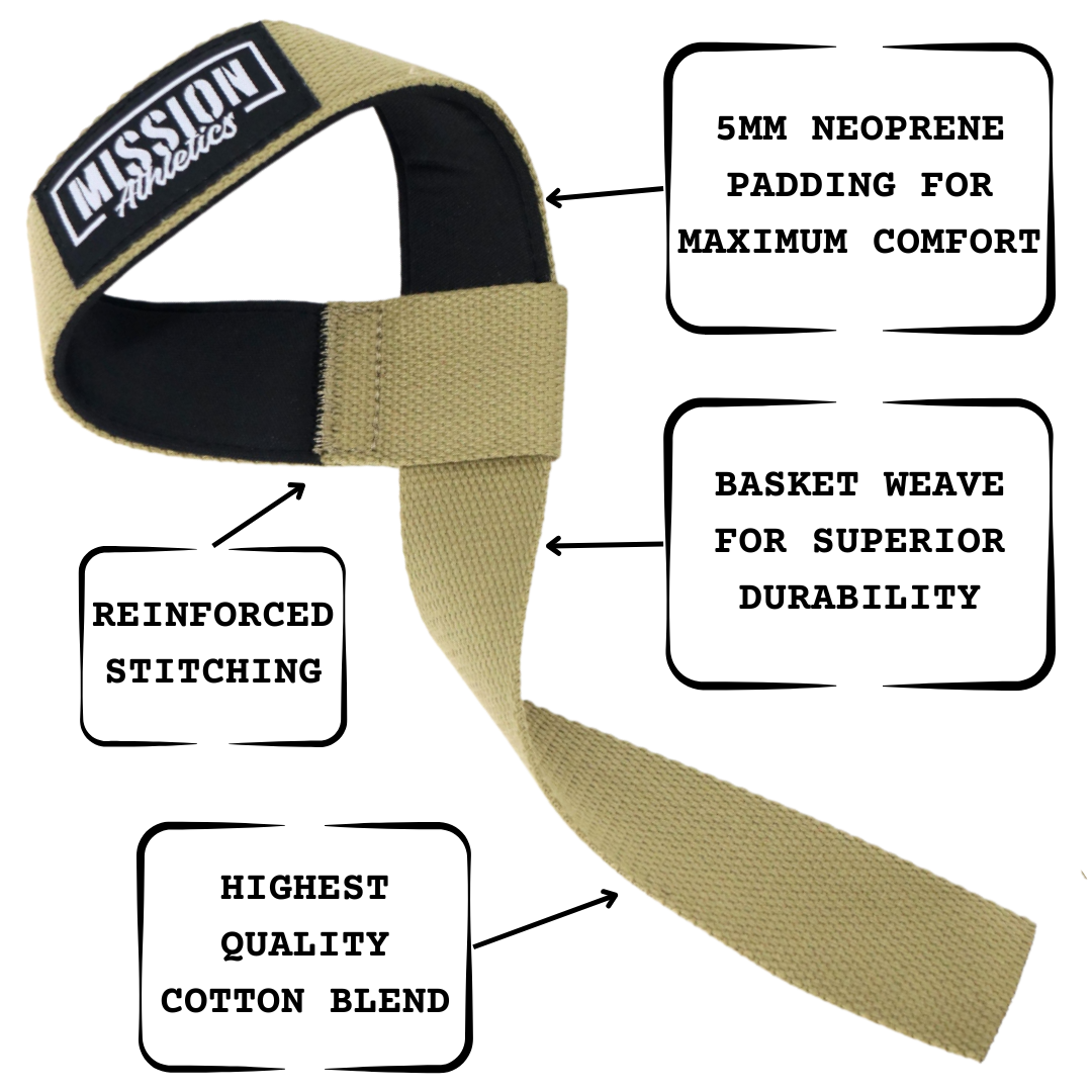 Mission Athletics Lifting Straps (1 Pair)